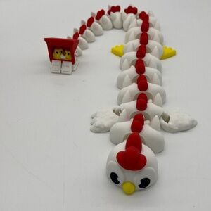 3D printed Chicken dragon 19” Fidget Toy Fun Collectible Stress Re…